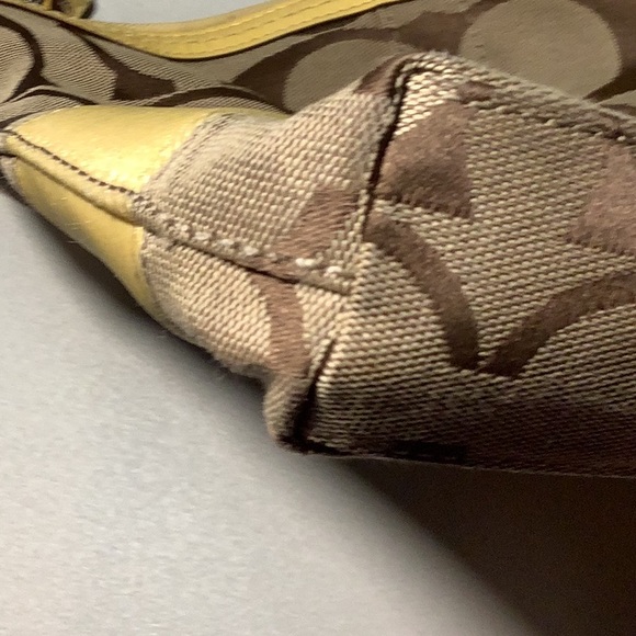 Coach Monogram with Yellow accent Crossbody - Picture 5 of 10